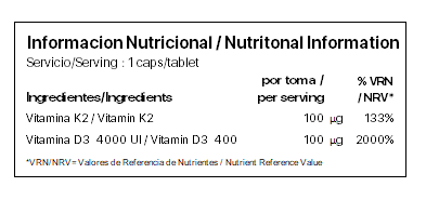 Vitamina D3 - K2_Info Nutricional