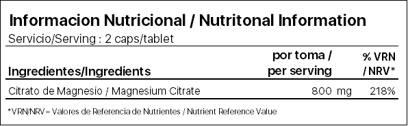 Magnesium citrate_Info Nutricional